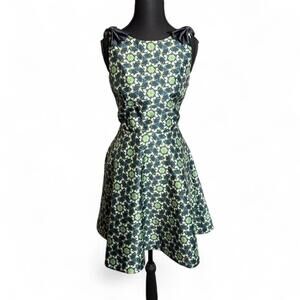 Ted Baker Sainte Kaleidoscope Faile Fit & Flare Dress sz 0